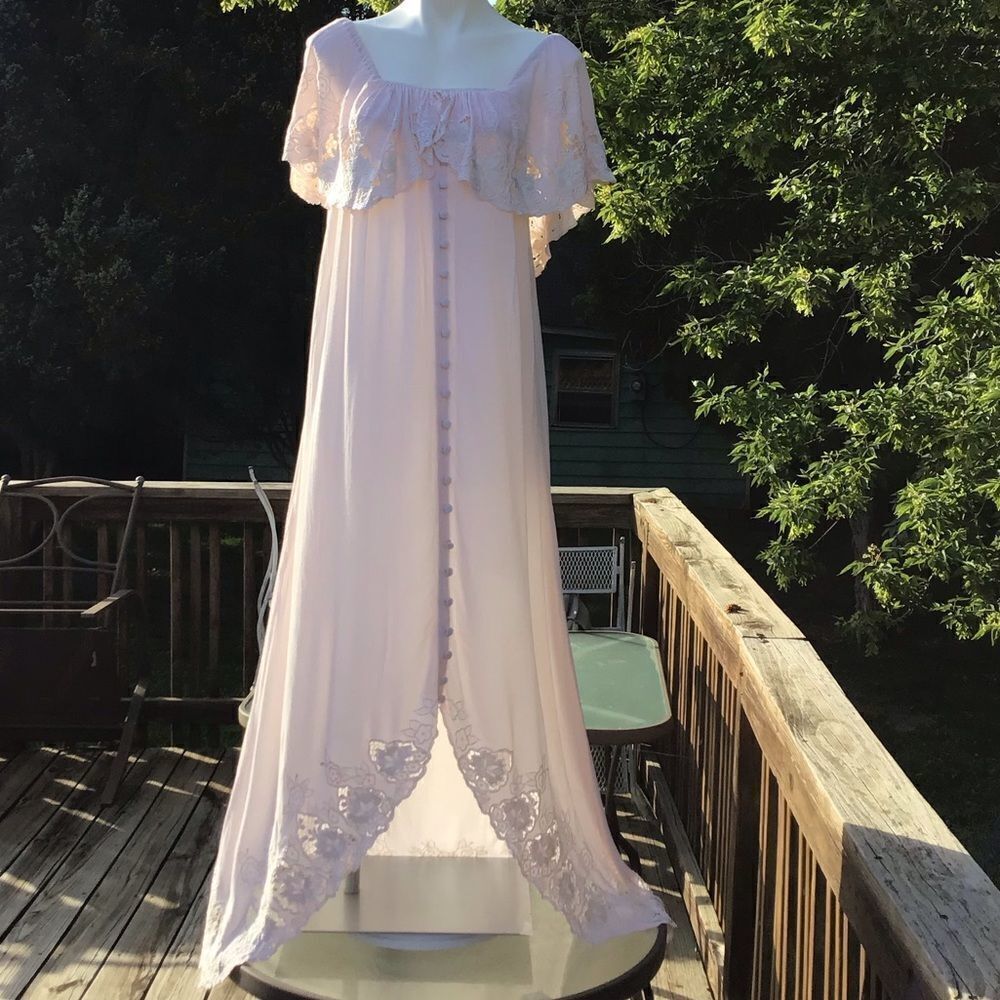 Fillyboo Wonder Years Embroidered Off The Shoulder Maxi Dress Size XS - Picture 3 of 14